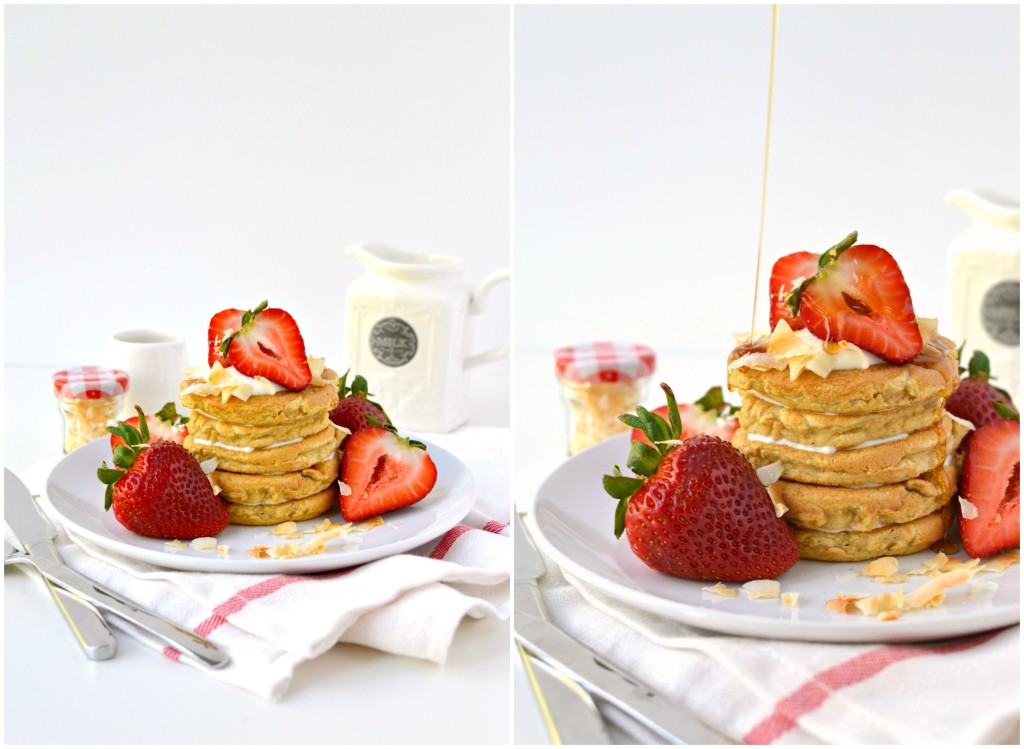 Coconut Flour Pancakes Collage