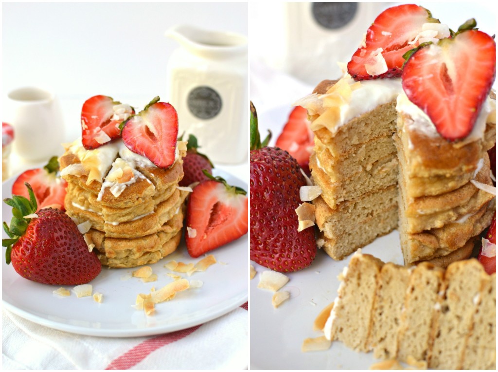 Coconut Flour Pancakes Collage 2