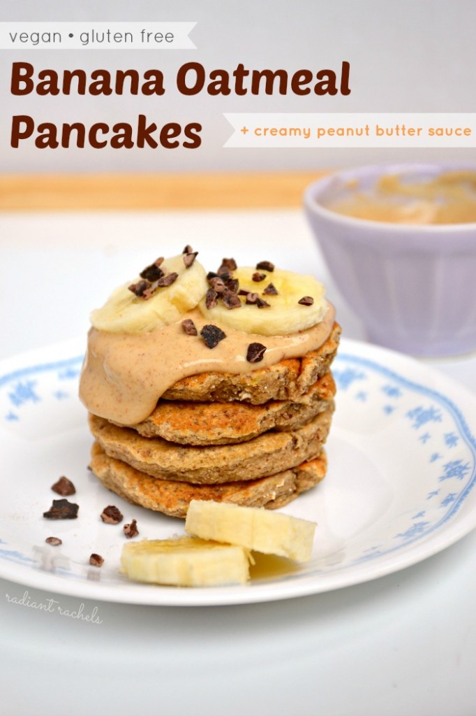 Banana Oatmeal PB Pancakes - small
