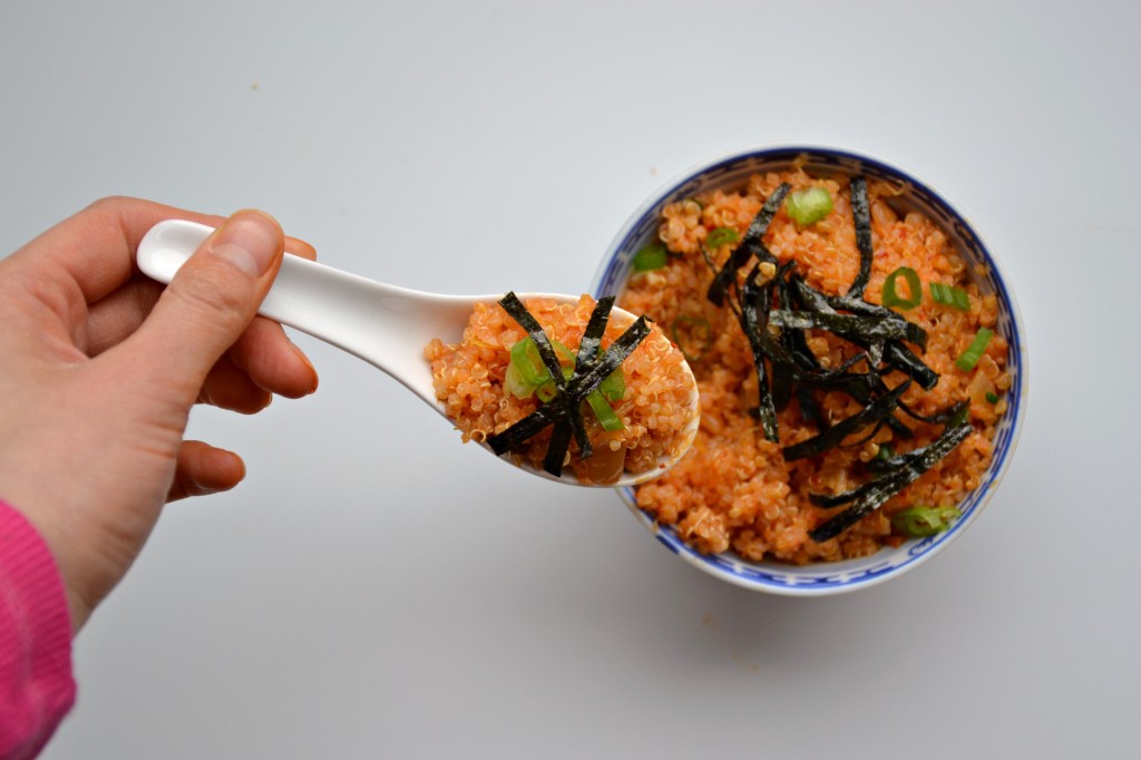 Kimchi Fried Quinoa - spoon