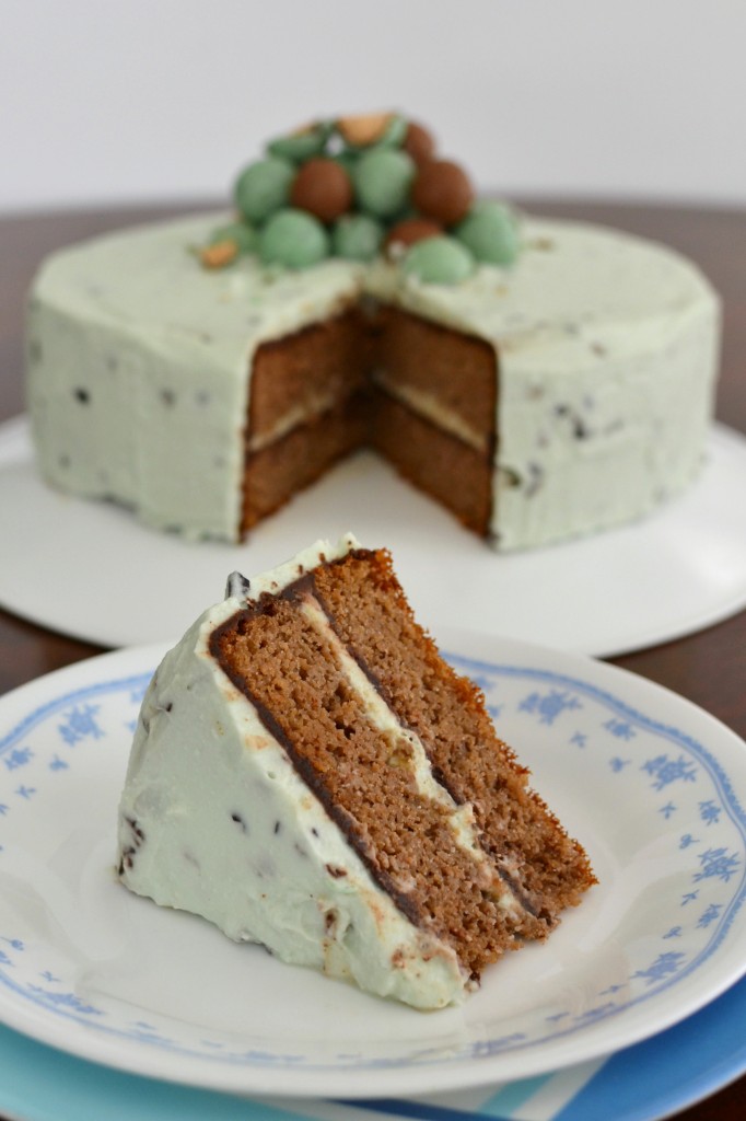 Mint Malteaser Cake - inside
