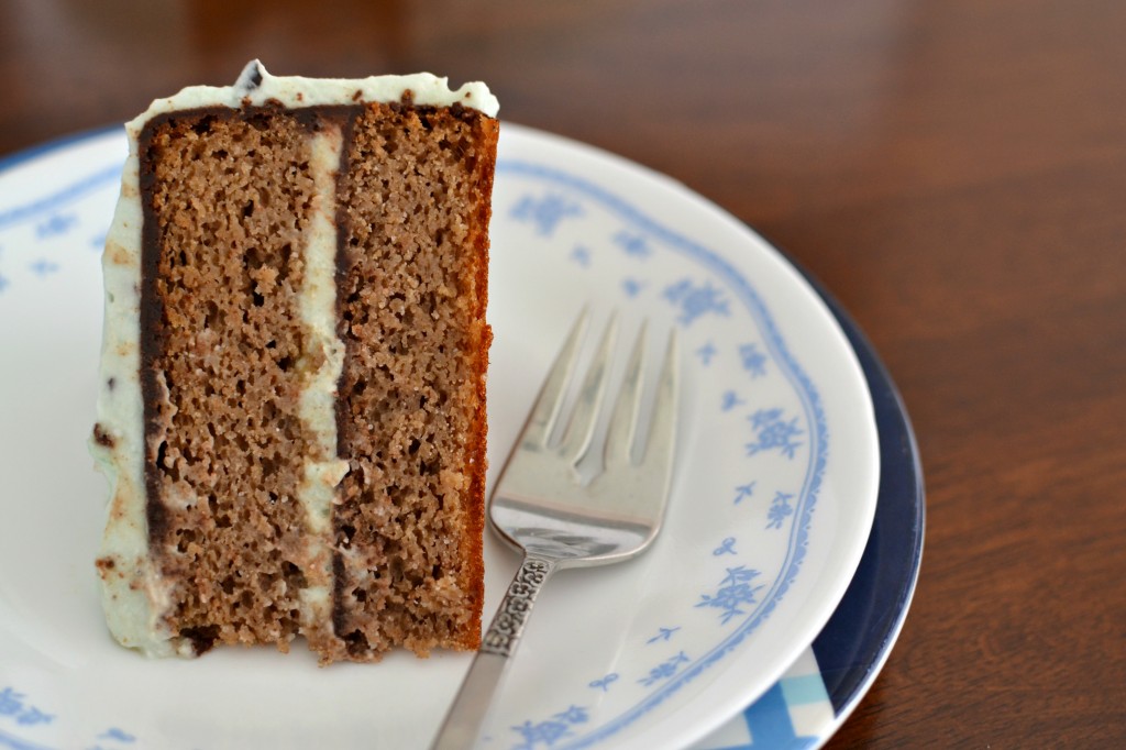 Mint Malteaser Cake - layers