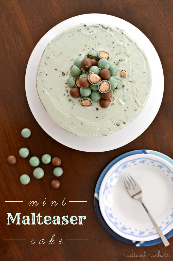 Mint Malteaser Cake - title