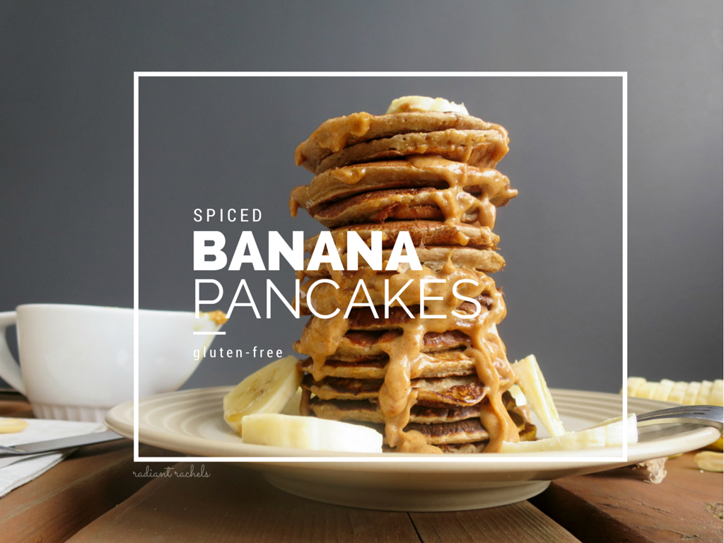 Spiced Banana Pancakes - title