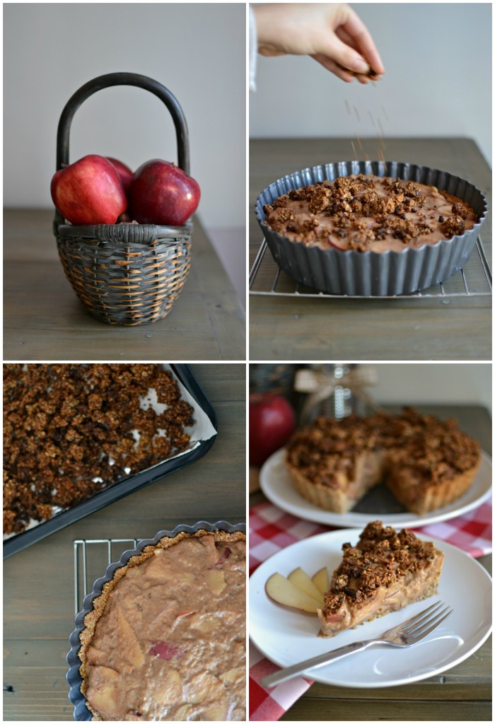 Apple Crumble Pie Collage 1