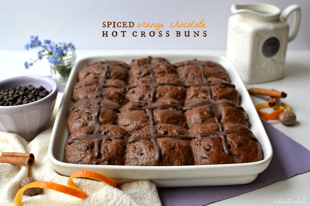 Orange Chocolate Hot Cross Buns - title
