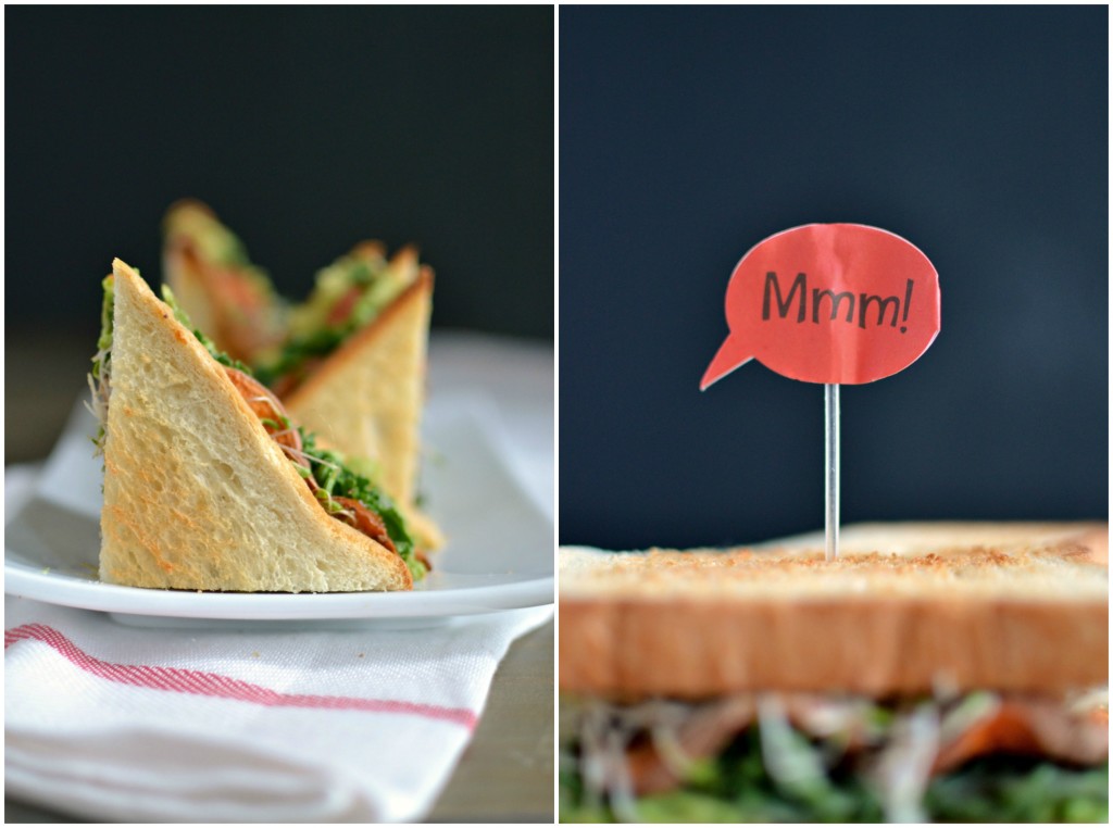 Ultimate Vegan Club Sandwich Collage 1