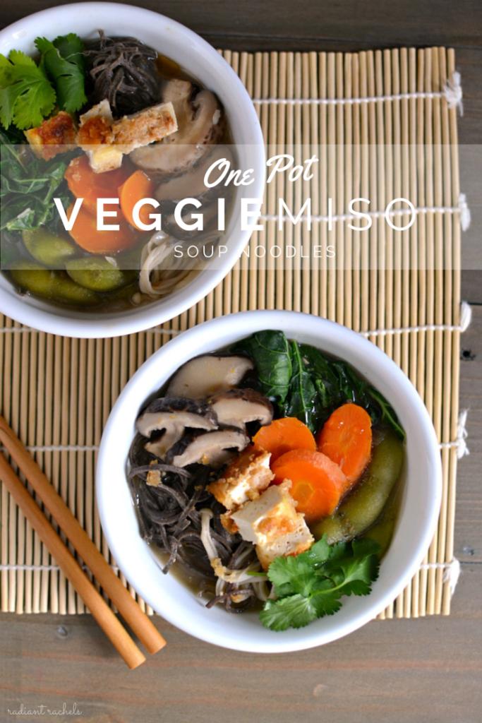 Veggie Miso Soup Noodles - title