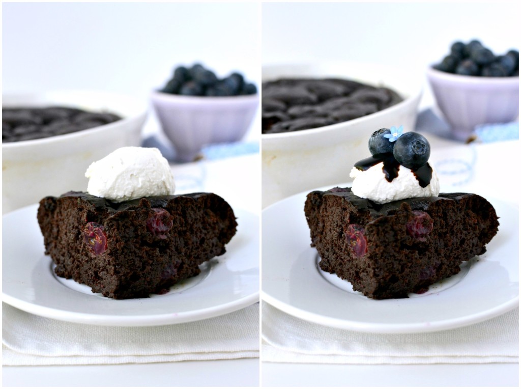 Blueberry Balsamic Black Bean Cake Collage