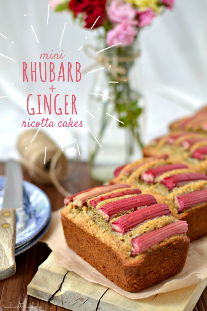 rhubarb ginger ricotta cake gluten free