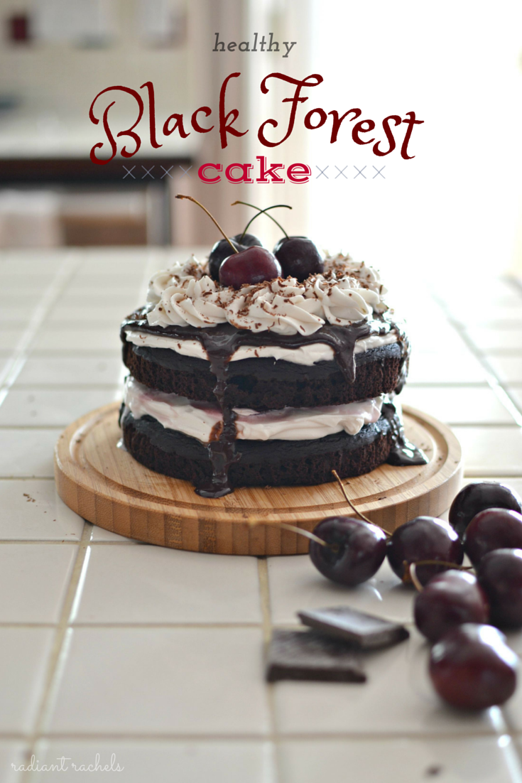 Healthy Black Forest Cake - title