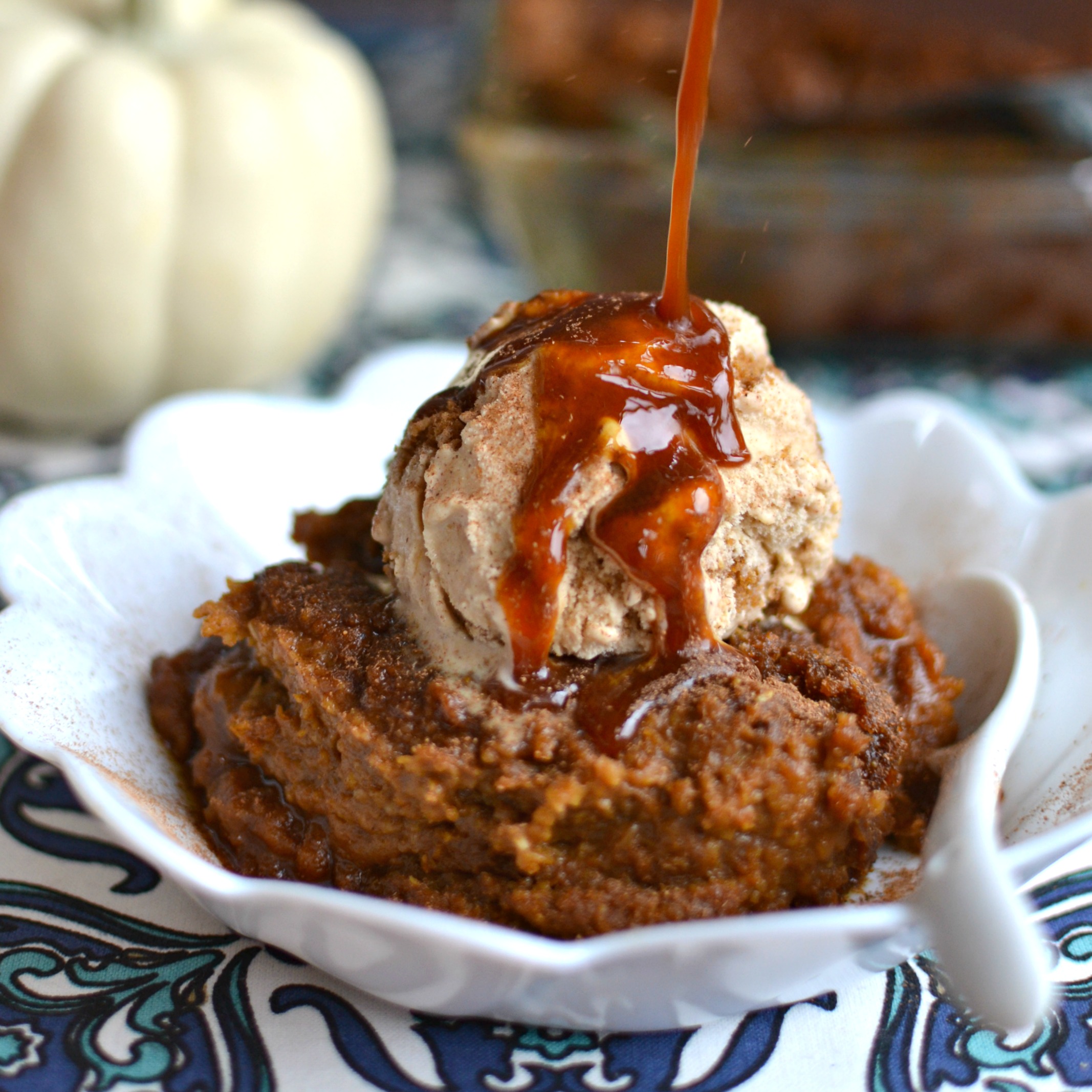 Pumpkin Sticky Toffee Pudding - square