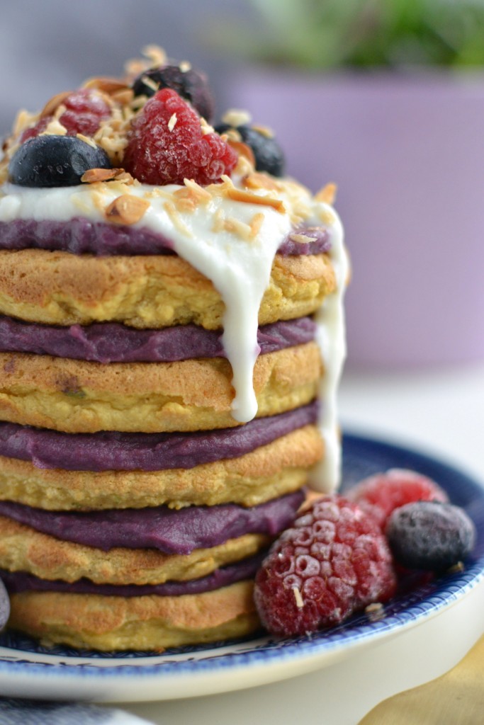 Purple Sweet Potato Pancakes 3