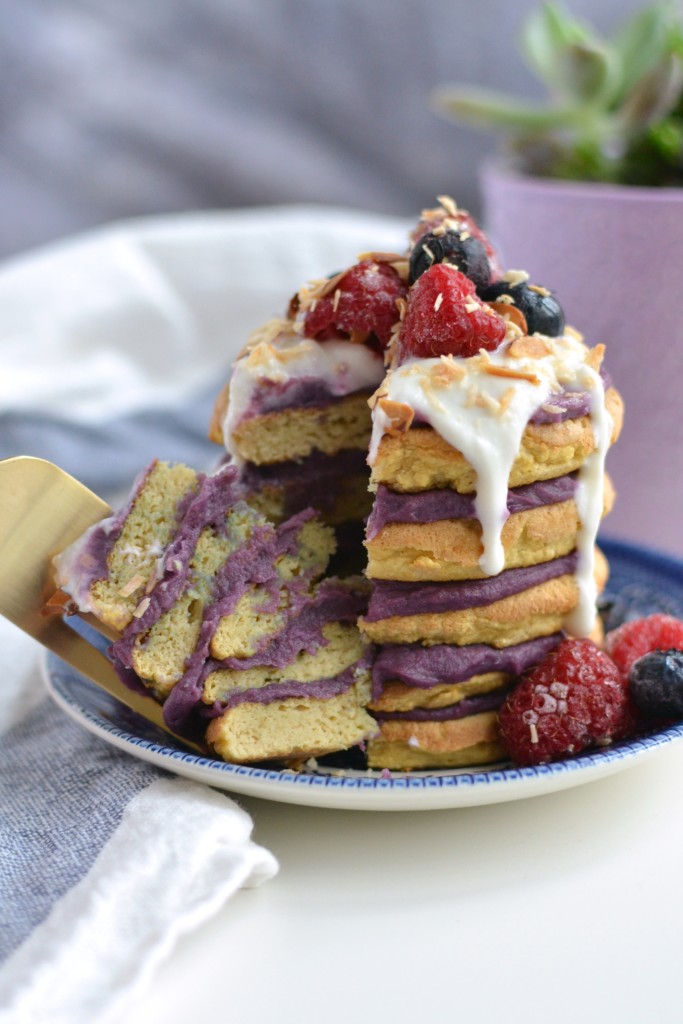 Purple Sweet Potato Pancakes 6