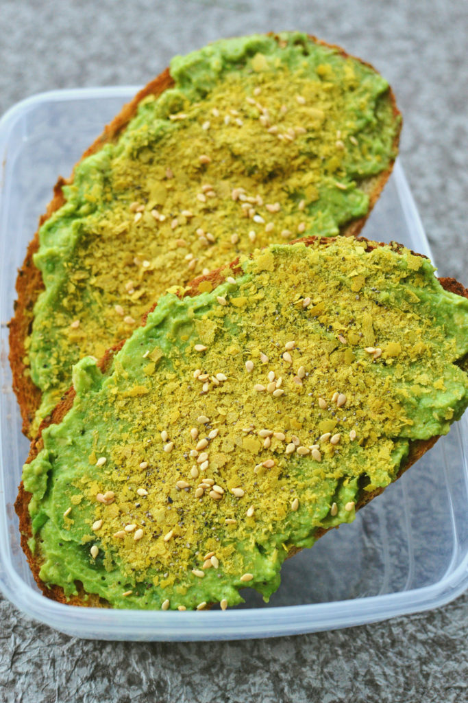 vegan avocado toast ideas with nutritional yeast