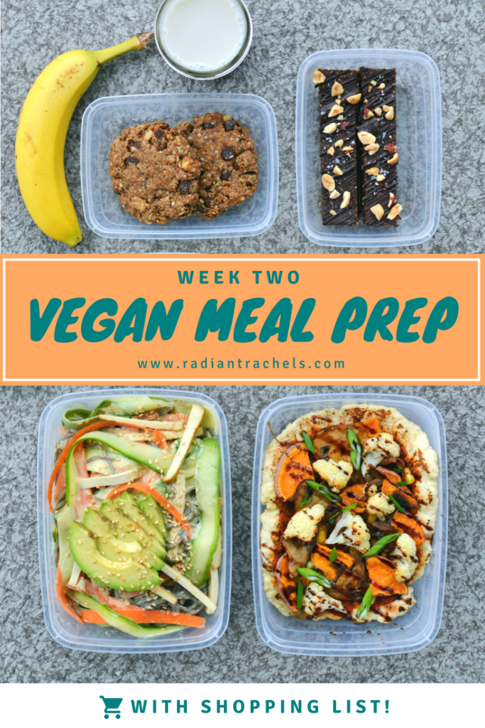 vegan meal prep ideas with shopping list